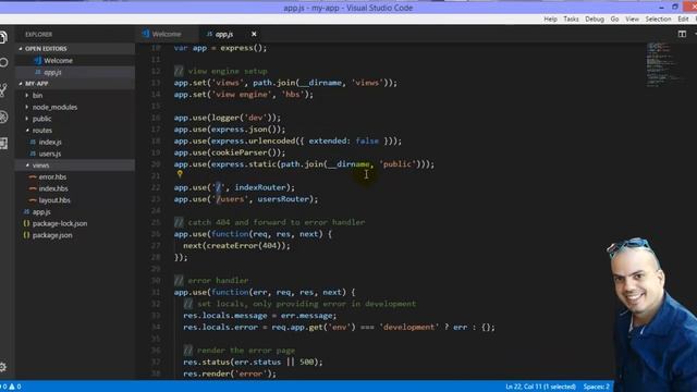 קורס NODEJS - חלק 9 - התחלת עבודה עם EXPRESS смотреть онлайн