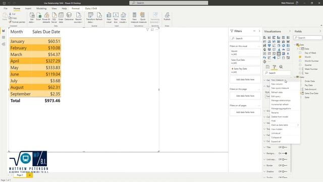 Power BI: DAX UseRelationship and Calculate To Report Measures on Separate Date Columns смотреть онлайн