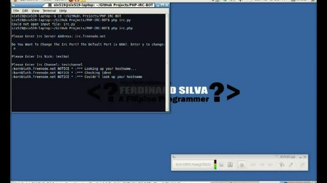 PHP IRC Bot смотреть онлайн