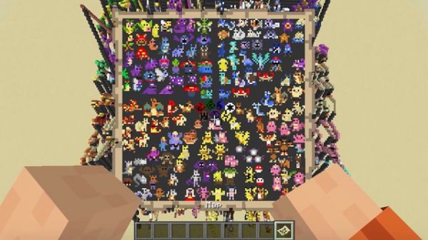 Pokémon - 18.5hour Time-Lapse - Pixel Art with Minecraft Map