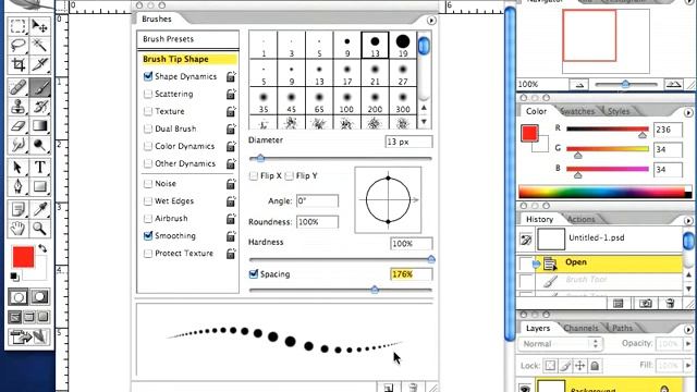 Photoshop — Creating a Perfectly Straight and Spaced Dashed Line смотреть онлайн