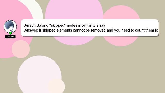 Array : Saving "skipped" nodes in xml into array смотреть онлайн