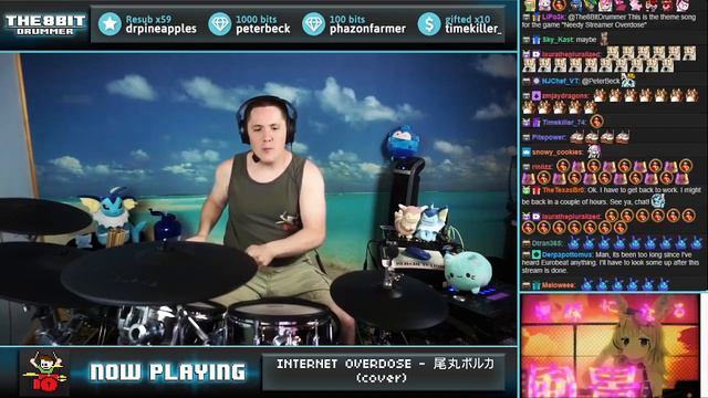 The8BitDrummer // Aiobahn ft. KOTOKO - INTERNET OVERDOSE (Omaru Polka cover) смотреть онлайн