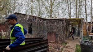 Демонтаж деревянного дома в Можайске. Снос дома за один день - это возможно.