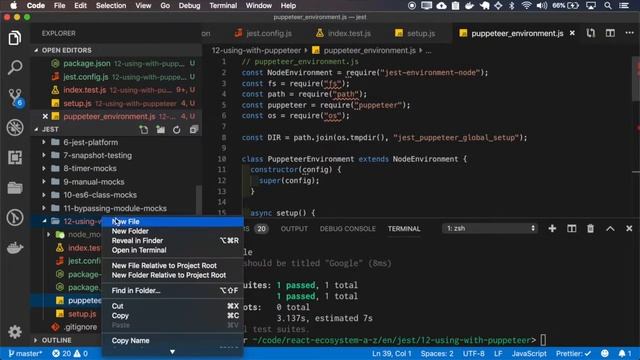 Jest - Using with Puppeteer смотреть онлайн