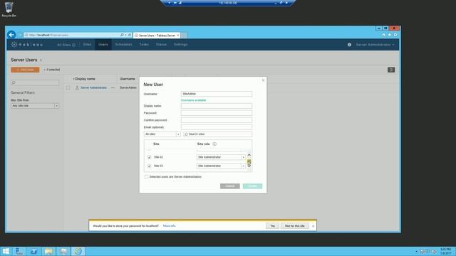 Tableau Server | Creating Sites and Site Administrators Tutorial смотреть онлайн
