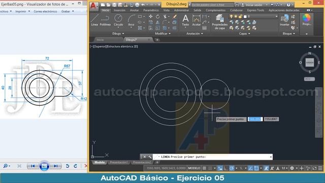 AutoCAD Básico - Ejercicio 5 смотреть онлайн
