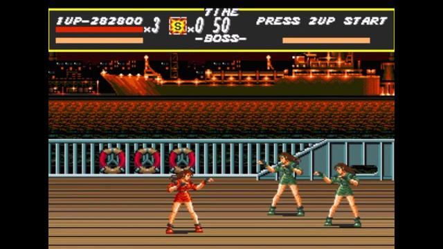 Sega Mega Drive 2 (Smd) 16-bit Streets of Rage 1 (Bare Knuckle) Битва с Боссами