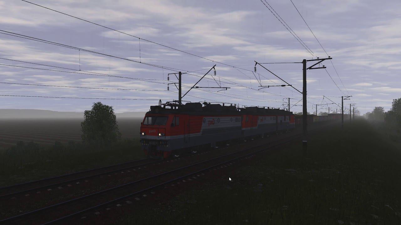 Trainz 19, От ст.Каяла до ст.Батайск на ВЛ80ТК-1315 (перезалив)