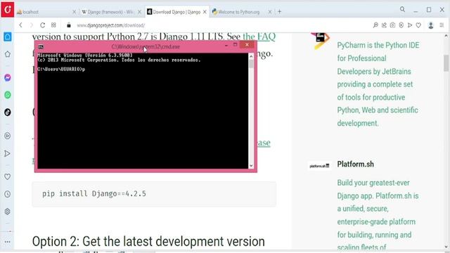 Vídeo tutorial Descargar e Instalar el framework Django en el computador. computador con Windows. смотреть онлайн