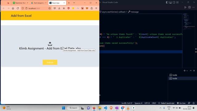 Upload excel file and save to DB (Using React, Express, and MongoDB) смотреть онлайн