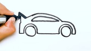Как нарисовать машину легко и просто