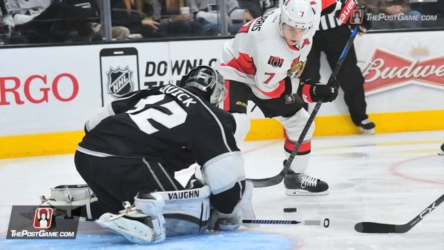 Sens' Andrew Hammond Ends LA Kings' 8-game Win Streak, 1-0 смотреть онлайн