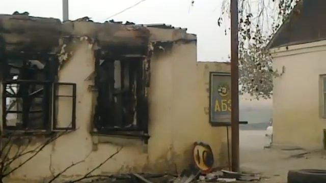 Последствия лесного пожара в Луховицах 01.08.2010