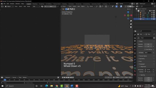 73. Camera Data (Animated Text) смотреть онлайн
