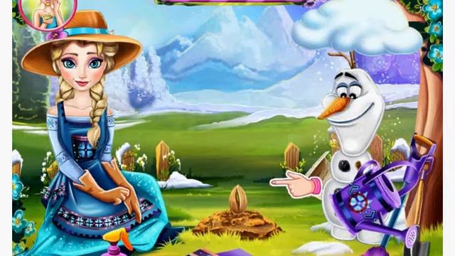 Elsa Ice Flower game смотреть онлайн