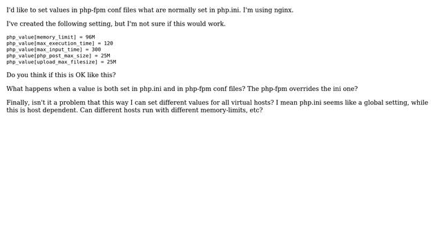DevOps & SysAdmins: Setting php values in php-fpm confs instead of php.ini смотреть онлайн