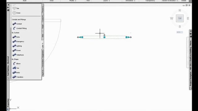 What's New in AutoCAD MEP 2011 - Conduit Tool Palletes смотреть онлайн