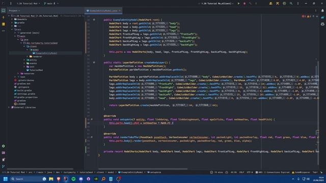 1.20 Minecraft Forge Modding Tutorial - Basic Entity Animations смотреть онлайн