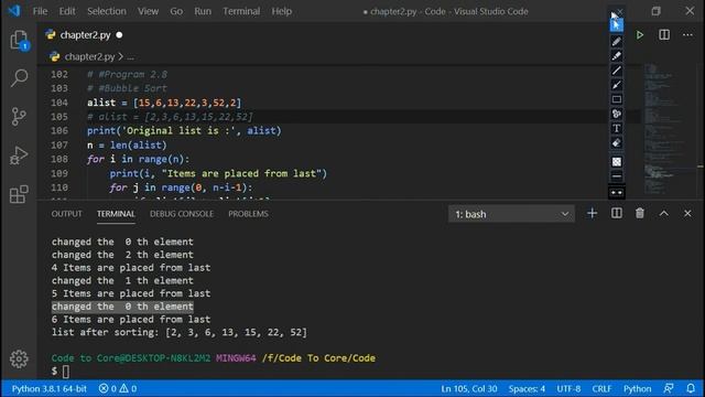 Chapter - 2: Python Revision Tour - II || Part 5 : Sorting Techniques || CS with Python Class 12 смотреть онлайн