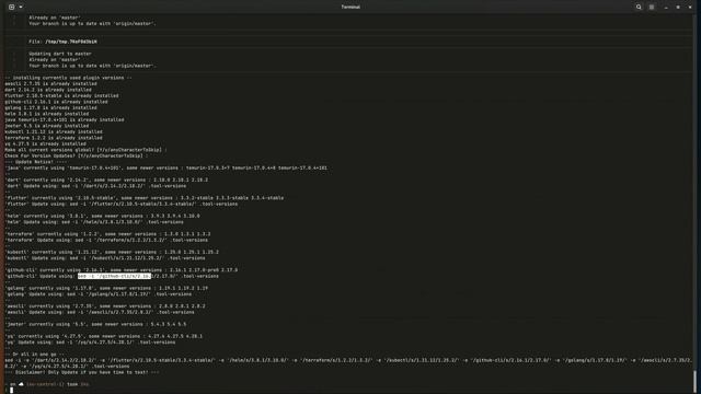 updating all tools using a shell script смотреть онлайн