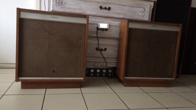 Technics National SB-45 Full AlNiCo Hiend Speakers EAS  Revox B750 Amp