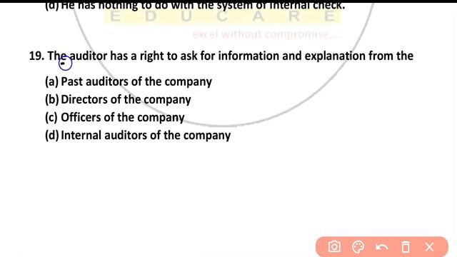 Auditing MCQ | Multiple Choice Questions with Answer | Detailed Explaination | Part1 | DUET | MCOM смотреть онлайн