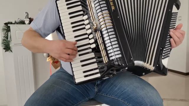 Akordeon Akkordeon Accordion Hohner Verdi 120/3/5 - stan fabryczny. смотреть онлайн