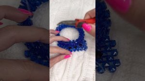 МК. Как крепить круглую ручку 3 грани к СУМКЕ ИЗ БУСИН. How to attach round handle