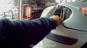 Nissan Almera  (N16 2000–2006)  Front bumper removal