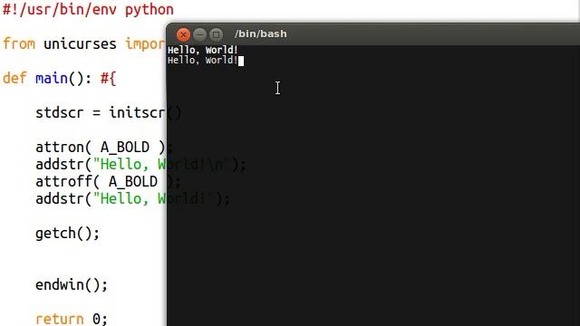 Python [curses] 05 Attributes смотреть онлайн