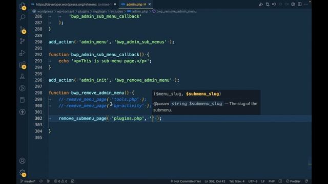 How to remove the Admin Sub-Menu Page? | remove_submenu_page() | WordPress смотреть онлайн