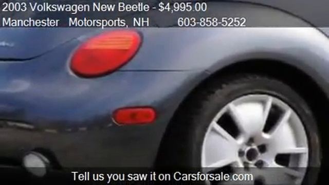 2003 Volkswagen New Beetle Turbo S 1.8L for sale in Goffstow смотреть онлайн