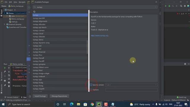 How to install/add Python libraries, Packages in PyCharm || numpy, pandas смотреть онлайн