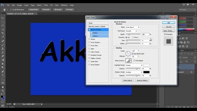 Text Effects | How to Create Glass Text Effect in Photoshop | Akkas Editing смотреть онлайн