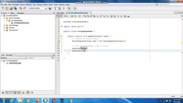Java the complete Reference Ninth Edition (Chapter 18) Example (6) ArrayDeque class смотреть онлайн