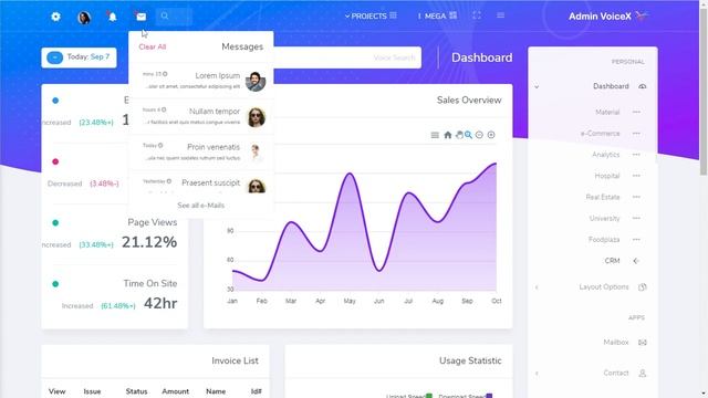 CRM Dashboard Bootstrap 5 Admin Templates with Light Theme смотреть онлайн