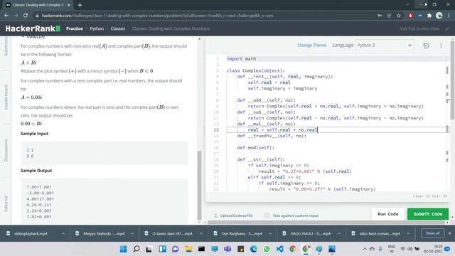 30 DAYS OF CODE( DAY 8 ) # CLASSES: DEALING WITH COMPLEX NUMBERS смотреть онлайн