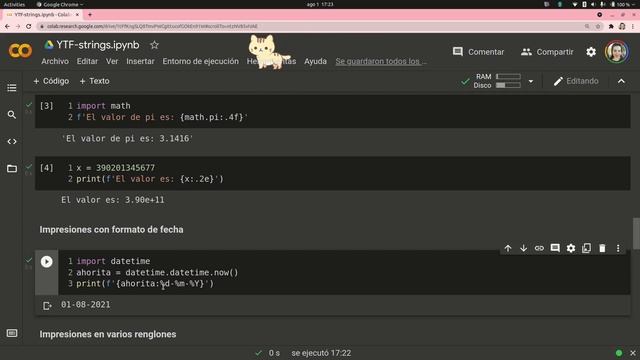 ?¿Cómo utilizar el formato f-string para la impresión texto? | Python desde cero | ¡Muy, muy Básico смотреть онлайн
