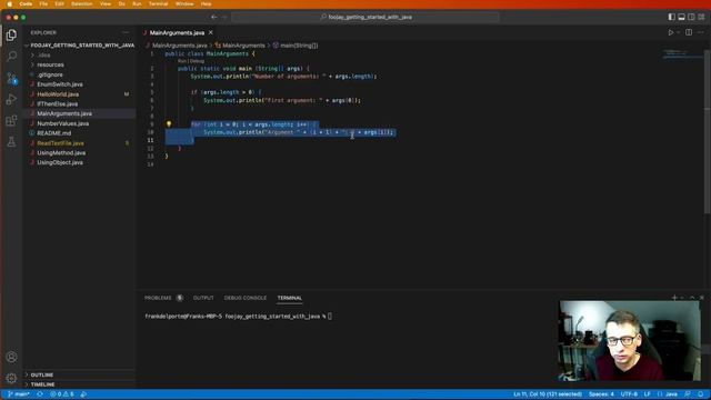 Foojay - Getting Started With Java - 03. Using Arguments and String Arrays смотреть онлайн