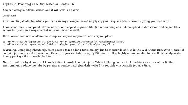 Install PhantomJS 1.6 on Centos 5.8 (2 Solutions!!) смотреть онлайн
