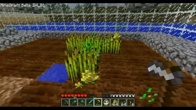 Minecraft Beta 1.4 - Beginner's Guide4: Food&Farming (+clock&bow) смотреть онлайн