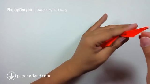 How to Make a Paper Flapping Dragon - Origami Batiendo Dragón ( Easy ) смотреть онлайн