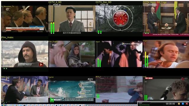 Multiviewer TV program in action... смотреть онлайн