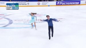 Василиса Кагановская - Валерий Ангелопол. Произвольный танец. Юниоры. Финал Кубка России 2021/22