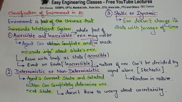 L8: Classification of Environment in Artificial Intelligence | Artificial Intelligence Lectures смотреть онлайн