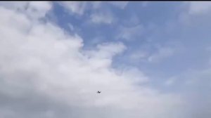 Испытания украинского реактивного беспилотника BULLET, предназначенного для перехвата наших дронов.