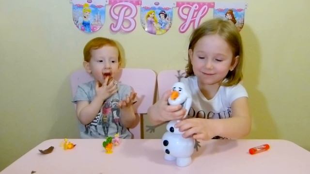Снеговик Олаф Холодное сердце Дисней Распаковка Olaf frozen Disney unboxing смотреть онлайн