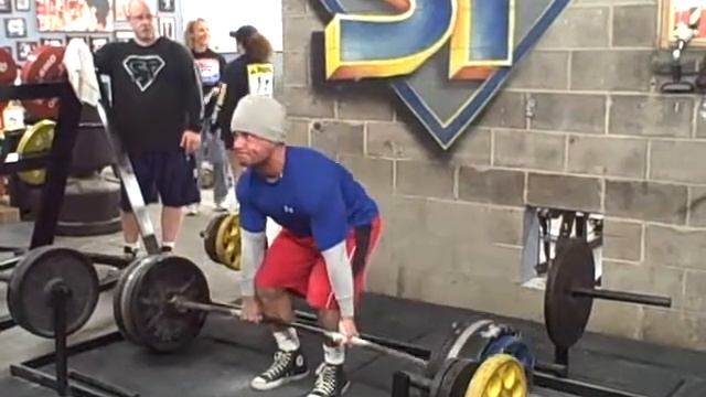 565 lb conventional deadlift for two reps (raw - no belt) - 170 lb bodyweight смотреть онлайн