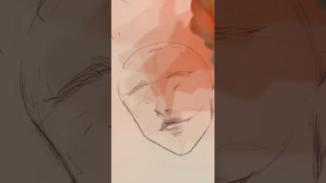 Как рисовать лицо #туториал #рисование смотреть онлайн
